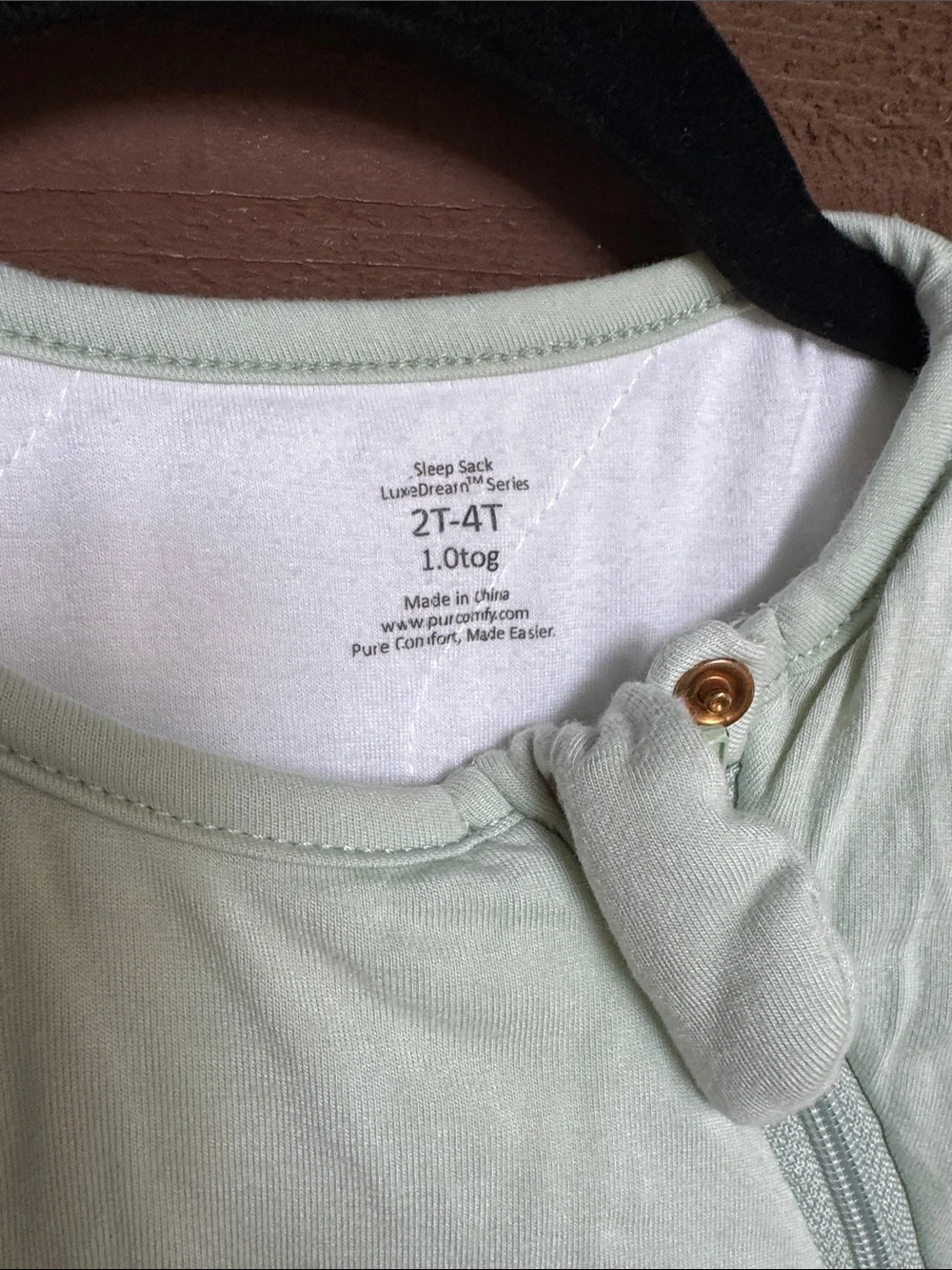 Sleep Sack LuxeDream Mint Zippered Sleeveless Wearable Blanket size 2T-4T